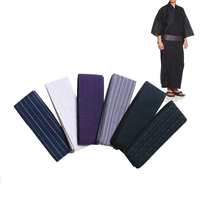 Men'S Kimono Accessories - 400cm Japanese Style Kimono Belt Men