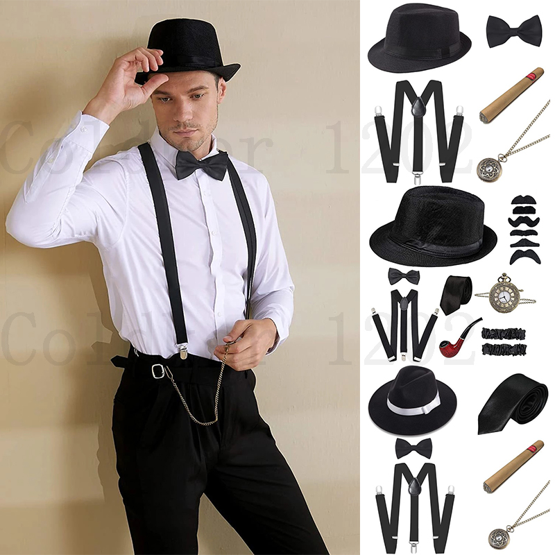 Free Ship Halloween 1920s Mens - огляд і ціна Men'S Accessories In The 1920S