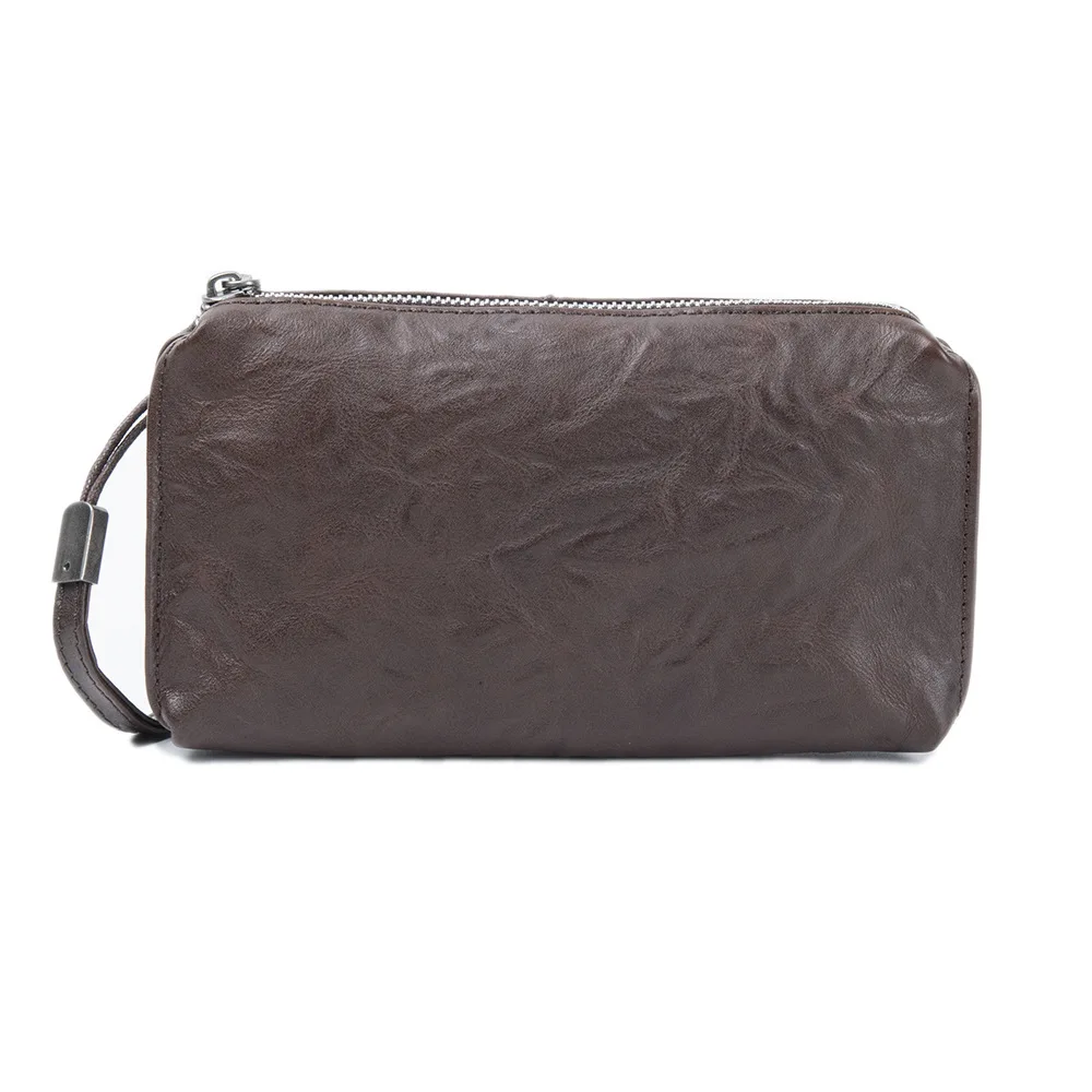 Men Cowhide Clutch Purse Bag M - огляд і ціна Travel Organizer Men