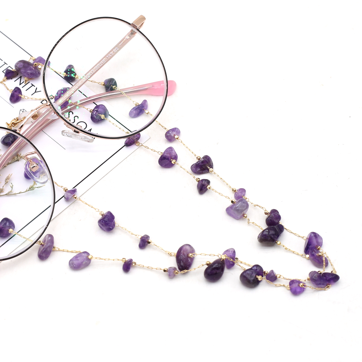 Natural Amethyst Stone Beaded  - огляд і ціна Men Accessories All