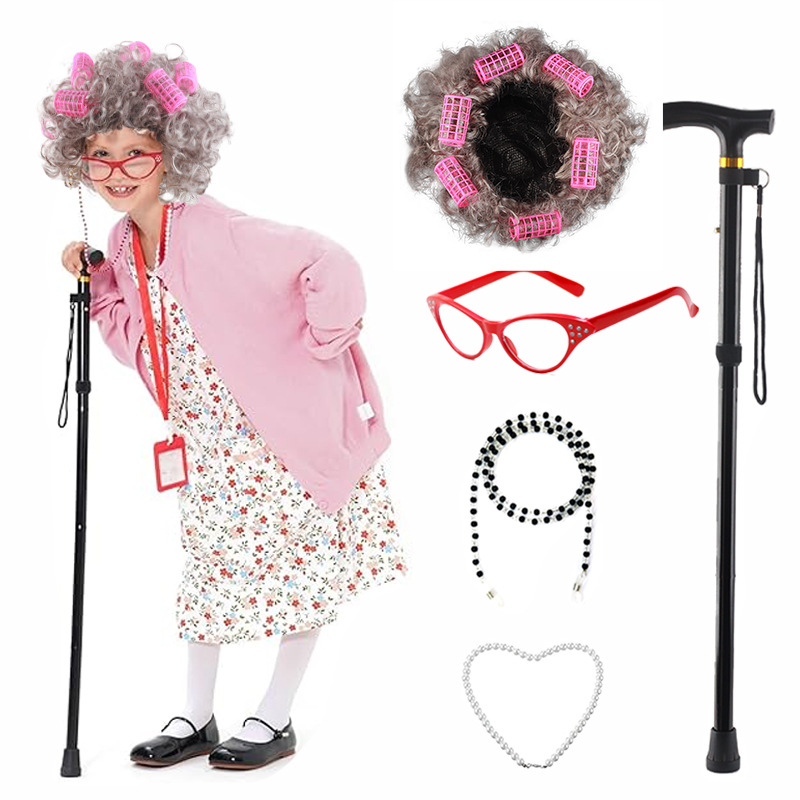 5 Pieces Old Lady Costume Set  - огляд і ціна Men'S Accessories In The 1920S