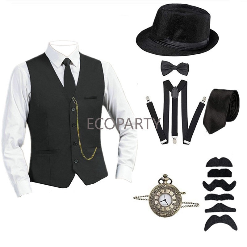 1920s Mens Great Gatsby Gangst - огляд і ціна Men'S Accessories In The 1920S