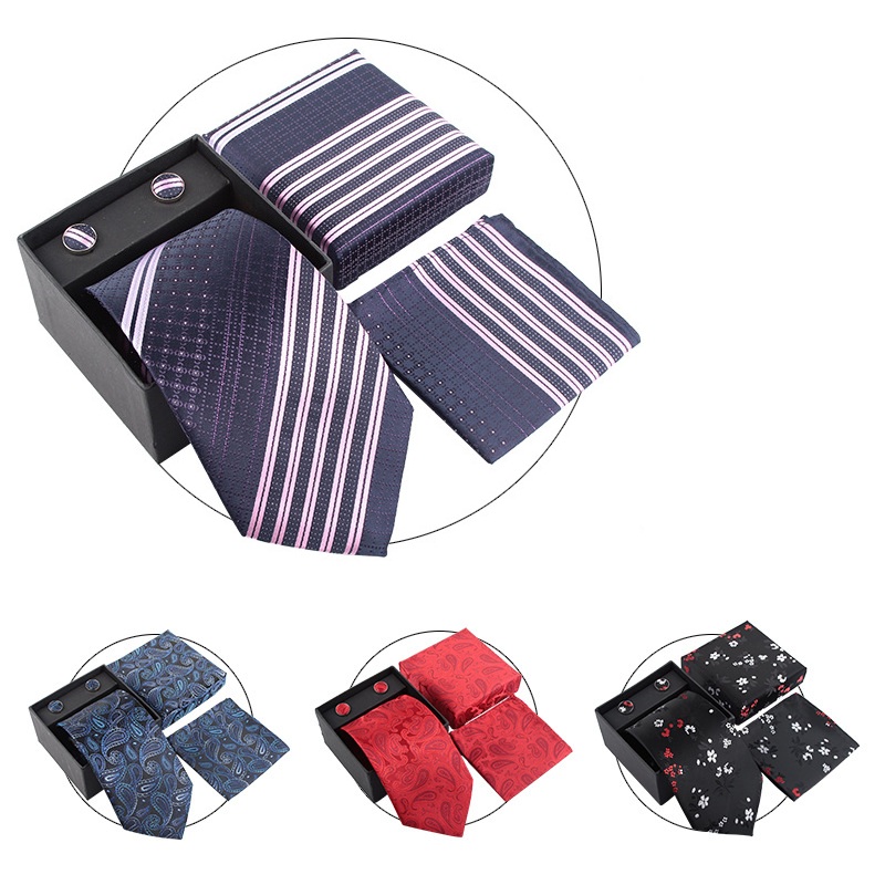 Men Neck Tie Sets Wedding Ties - огляд і ціна Neck Tie Set Box