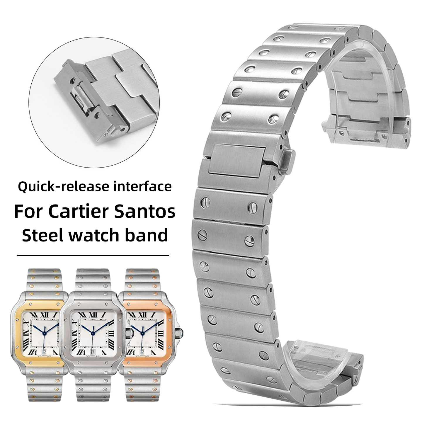 21mm Stainless Steel Bracelet  - огляд і ціна Men'S Accessories Cartier