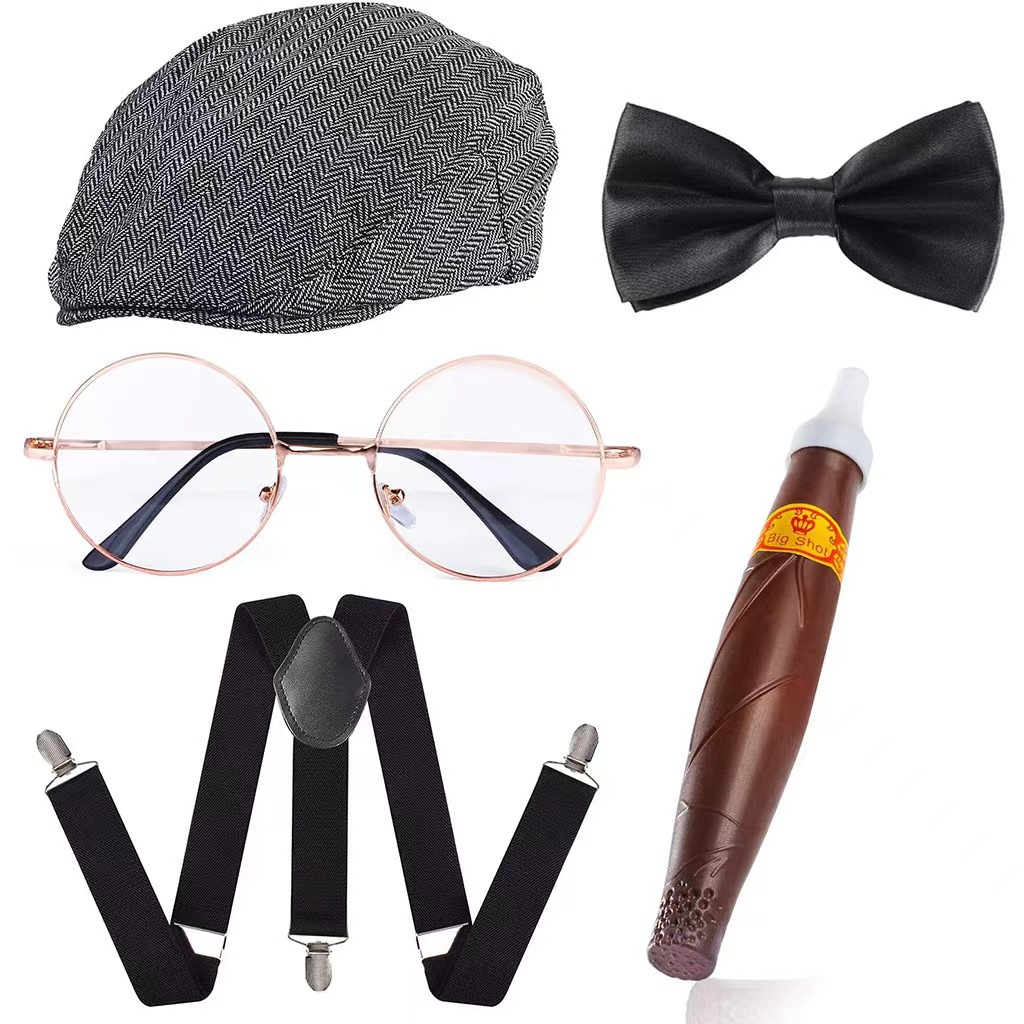 Cosplay Holiday Party Old Man  - огляд і ціна Men'S Accessories In The 1920S