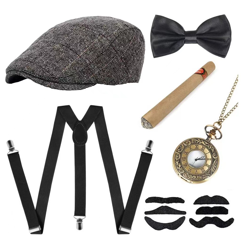 Cosplay Holiday Party Old Man  - огляд і ціна Men'S Accessories In The 1920S