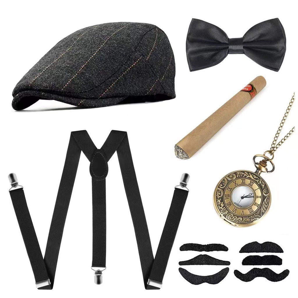 Cosplay Holiday Party Old Man  - огляд і ціна Men'S Accessories In The 1920S