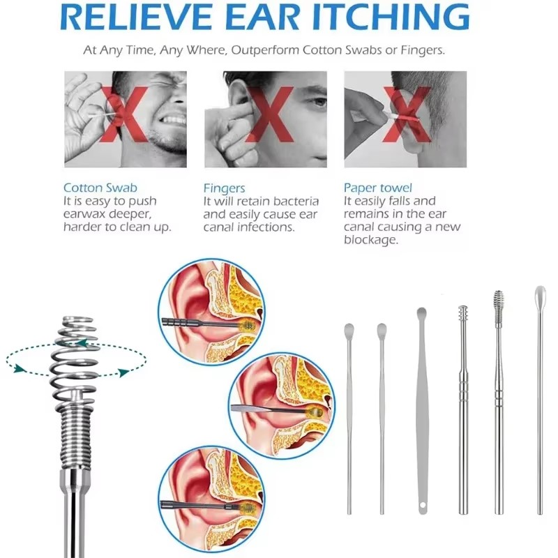 6Pcs Ear Wax Pickers Earwax Re - огляд і ціна Men'S Accessories Types