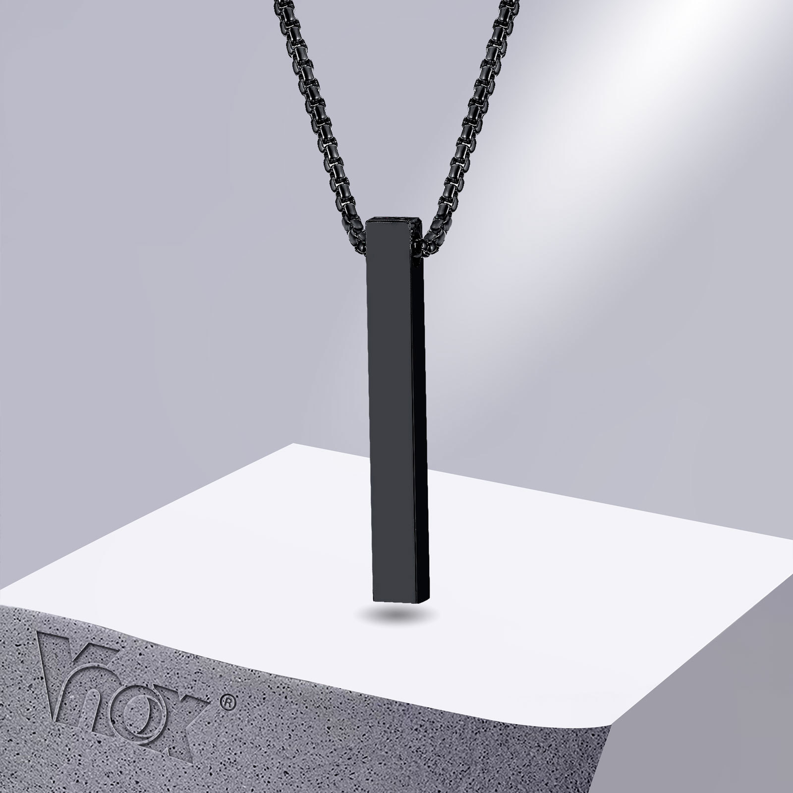 Vnox 5mm Pillar Necklace for M - огляд і ціна Men Accessories Neck Chain