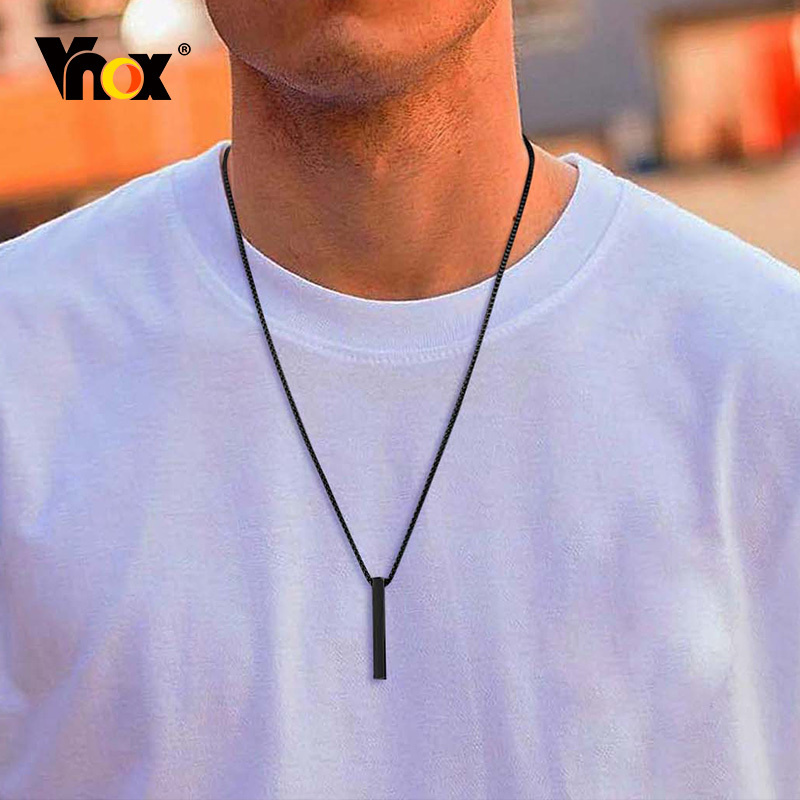 Vnox 5mm Pillar Necklace for M - огляд і ціна Men Accessories Neck Chain