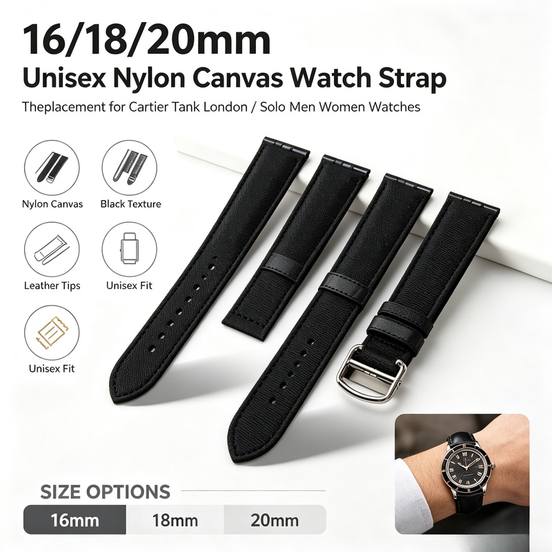 16/18/20mm Unisex Soft Nylon C - огляд і ціна Men'S Accessories London